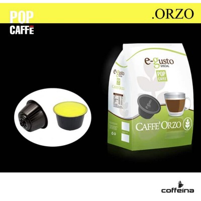 16 capsule POP CAFFE' E-GUSTO ORZO compatibili Dolce Gusto*