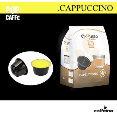 16 capsule POP CAFFE' E-GUSTO CAPPUCCINO compatibili Dolce Gusto*