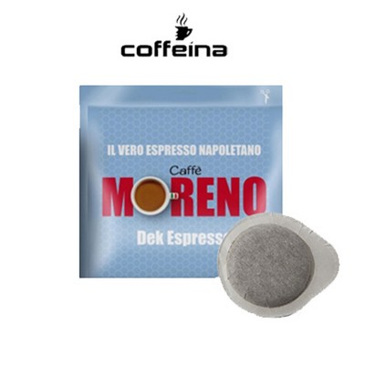 150 cialde caffè Moreno DEK Espresso filtro carta ese 44 mm