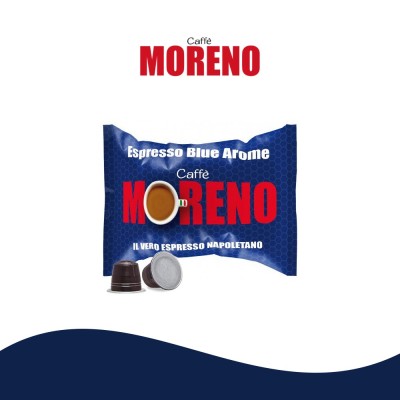 50 capsule Caffè Moreno Blue Arome Compatibile Nespresso