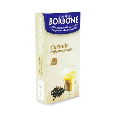 10 Capsule BORBONE CORTADO - CAFFE MACCHIATO compatibili Nespresso