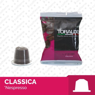 100 Capsule Caffè TORALDO Miscela Classica Compatibili Nespresso