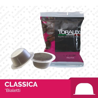 100 Capsule Caffè TORALDO Miscela Classica Compatibili BIALETTI