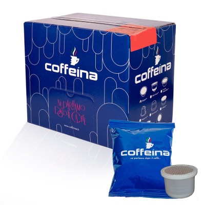 100 CAPSULE Caffè Coffeina Miscela BLU Compatibili UNO SYSTEM