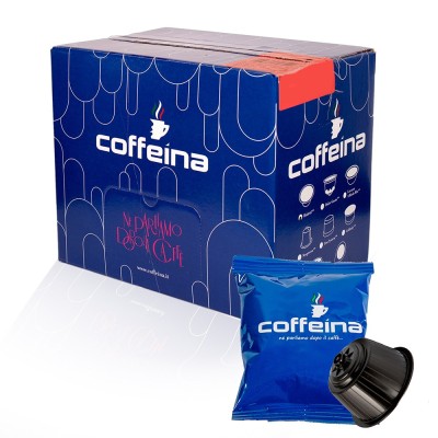 100 CAPSULE Caffè Coffeina Miscela BLU Compatibili DOLCE GUSTO