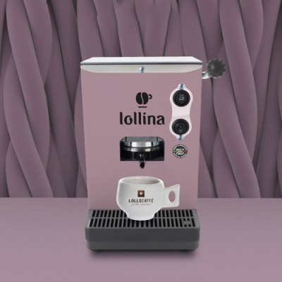 Macchina da caffè in cialde filtro carta 44 mm compatta LOLLINA CANDY + 40 Cialde in Omaggio