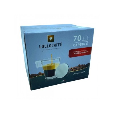 70 Capsule caffè Lollo espresso PassioneCaffì compatibile Caffitaly