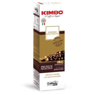 10 Capsule Kimbo Caffitaly System Premium Selection Espresso Gold Medal