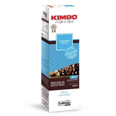 10 Capsule Kimbo Caffitaly System Premium Selection Espresso Decaffeinato