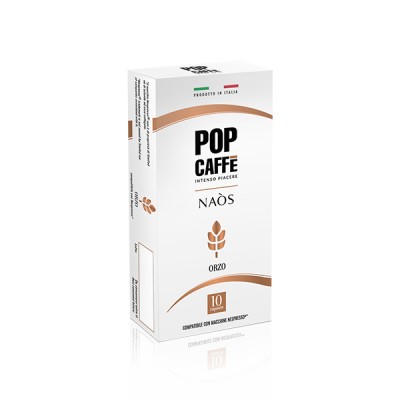 10 Capsule POP CAFFE' NAOS ORZO Compatibili Nespresso
