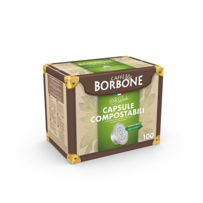 100 CAPSULE CAFFE' BORBONE DON CARLO MISCELA RED COMPOSTABILE