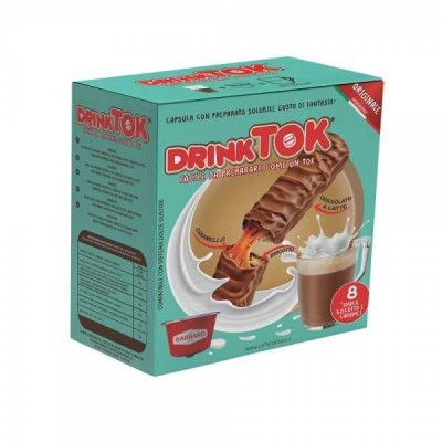 DrinkTok Snack Biscotto e Caramel 8 Capsule compatibili Dolce Gusto