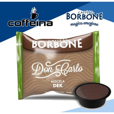 100 capsule caffè Borbone Don Carlo miscela dek decaffeinato compatibile a modo mio