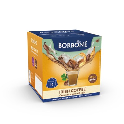 16 Capsule caffè BORBONE Irish Coffee compatibili Dolce Gusto