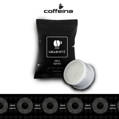 100 Capsule caffè Lollo espresso nero compatibili espresso point
