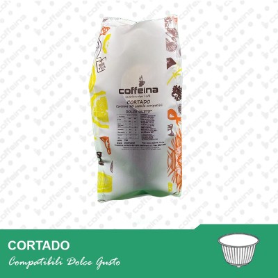 10 Capsule COFFEINA CORTADO Compatibili  DOLCE GUSTO