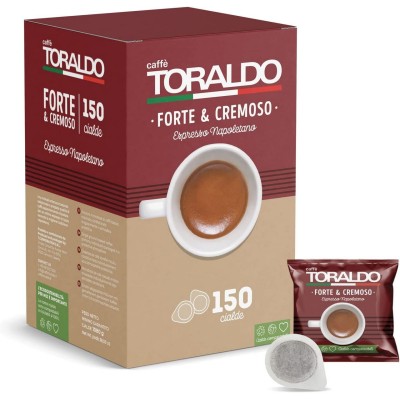 150 Cialde Caffè TORALDO Miscela Forte e Cremoso Ese 44mm