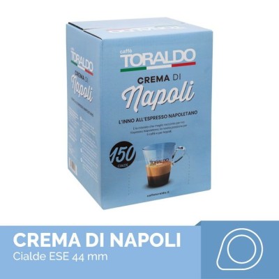 150 Cialde Caffè TORALDO Miscela Crema di Napoli Ese 44mm
