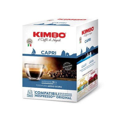 50 Capsule Kimbo Capri Compatibili Nespresso