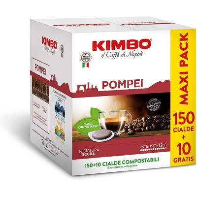 Kimbo Pompei - Cialde Compostabili ESE - Confezione da 150+10