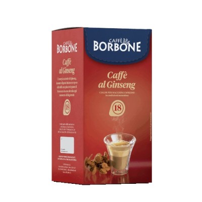 18 cialde Borbone caffè al Ginseng filtro carta ese 44 mm